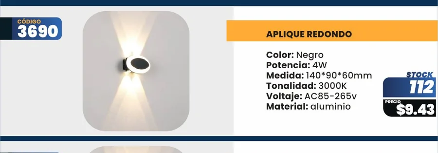 APLIQUE REDONDO - 3690