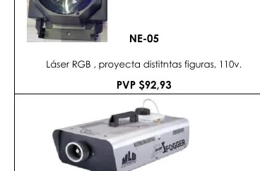 Láser RGB , Proyecta Distitntas Figuras, 110V. - NE-05