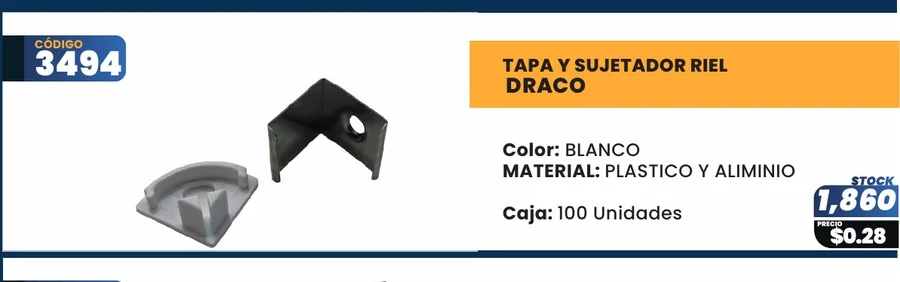 TAPA Y Sujetador RIEL - 3494
