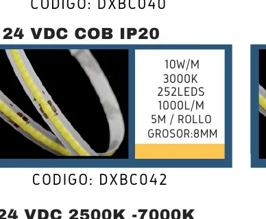 24 VDC COB IP20 - DXBC042