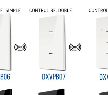 RF SIMPLE CONTROL RF. DOBLE CONTROL - DXVPB07