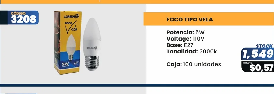FOCO VELA - 3208