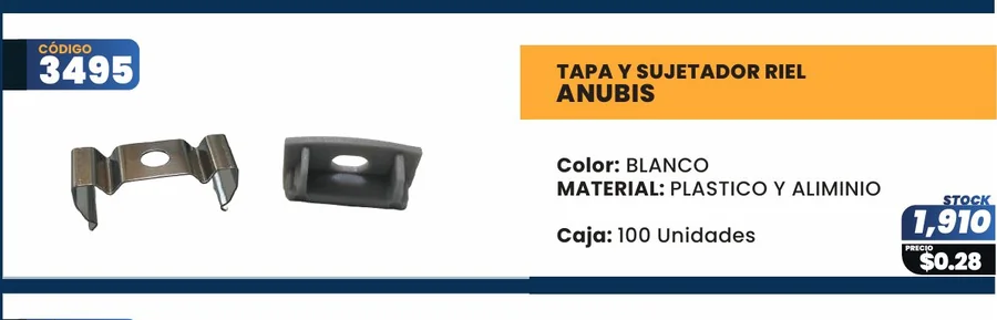TAPA Y Sujetador RIEL - 3495