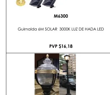 Guirnalda 6M SOLAR 3000K LUZ DE HADA LED - M6300