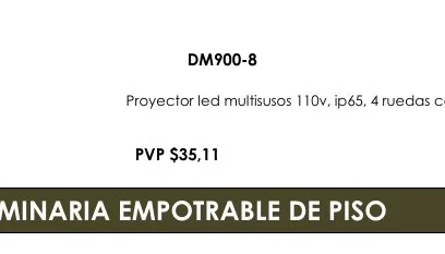 Luminaria Empotrable DE PISO - DM900-8