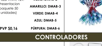 Pixel LED 9MM, 12V. ROJO: DMAB-2 - DMAB-4