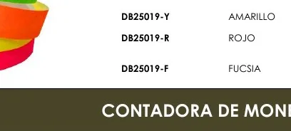 DB25019-Y AMARILLO - DB25019-R