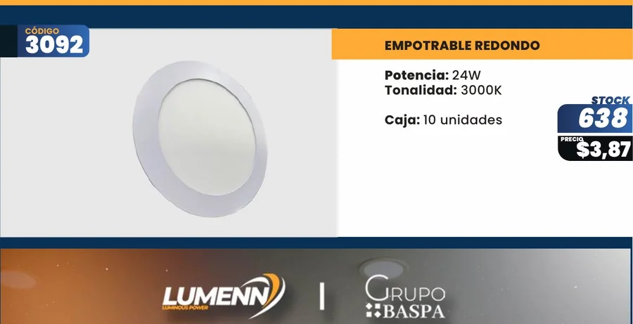 PANELES LED 3000K - 3092