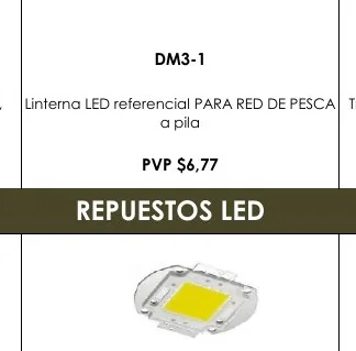 Recargable, Linterna LED Referencial PARA RED DE PESCA Triangulo - DM3-1