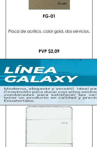 Placa de Acrílico, Color Gold, Dos Servicios. - FG-01