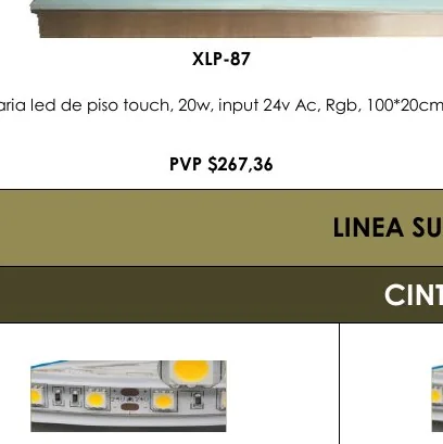 Luminaria Led de Piso Touch, 20W, Input 24V Ac, Rgb, 100*20CM, - XLP-87