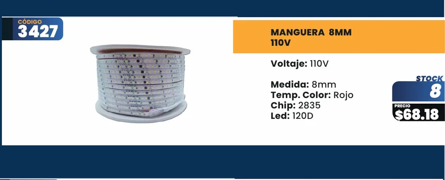 MANGUERA 8MM - 3427