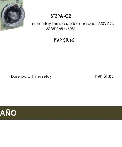 Base para Timer Relay - ST3PA-C2