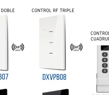 DOBLE CONTROL RF TRIPLE - DXVPB08