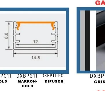 GOLD MARRON- DIFUSOR GRIS - DXBP11-PC