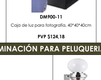 Iluminación PARA Peluquerias - DM900-11