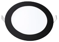 Panel LED Empotrable Redondo 3W, 6500K, Pf 0,6 Color Negro, Mf