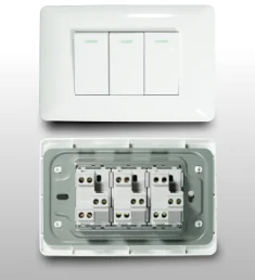 Conmutador Triple, Blanco, Dx