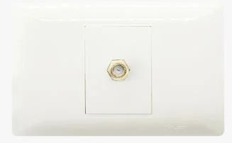 Toma Coaxial, R66, Blanco, Línea Focus, Mf