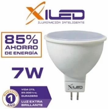 Foco LED Dicroico Mr 16, GU5.3, 7W, Ángulo 200°, 560 Lm, Mf