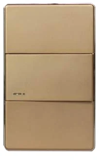 Interruptor Doble Conmutable, Linea Fussion Elite Dorado, Gl