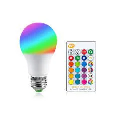 Foco LED, 5W, RGB, 85-265V, C/remoto, 80 L/w, D270°, 60 X 115 Mm, Os