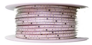 Cinta LED 110VAC, IP65, 80W/M, 6000K, 120L, 950L/M, Eff. 104LM/W, Ra. 84, 100M/ROLLO, Dx