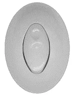 Interruptor Ovalado, Blanco, Abs, Copper, Mf