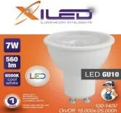 Dicroico LED 7W, Dimerizable, 100-140V, 60HZ,560LM, 38°,6500K, Base GU10, Mf