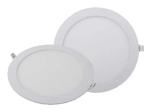 Panel LED Empotrable Redondo, 12W X 3000K, Luz Cálida, Vl