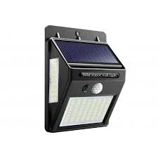 Aplique LED De Pared, Panel Solar, 6500K, Sensor De Movimiento., Os