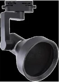 Carcaza Spot E27 Gs Negra, Ba