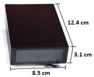 Aplique Negro, 2X2W, 6000K, IP65, Plástico Reforzado, Dx