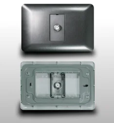 Toma Tv Coaxial, Gris, Dx