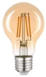 Foco LED Linea Zafiro, A60 4W 340LM 2700K 110 -130V 60HZ Ambar E27 (clásico), Mf