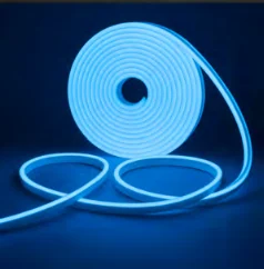 Cinta Neón 5M, 12VDC, Sky Blue, 5X11MM, IP65, 8W/M, Ba