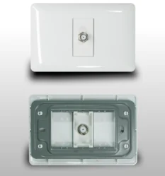 Toma Tv Coaxial, Blanco, Dx