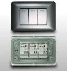 Interruptor Triple, Gris, Dx