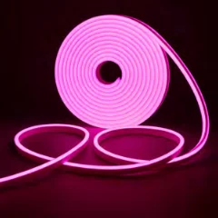 Cinta Neón 5M, 12VDC, Rosa, 5X11MM, 5M, IP65, 8W/M, Ba