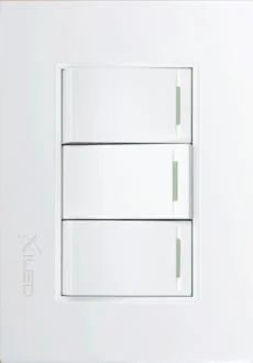 Interruptor Triple Conmutable 16A Linea Tempo Blanco, Mf