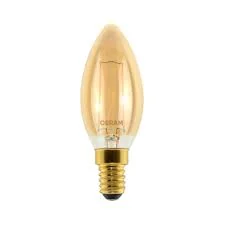 Foco Vintage Vela Antique Retro Ámbar, 4W 2700K (pequeño), C35, Os