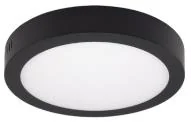 Panel LED Sobrepuesto Redondo 18W, 6500K, Pf 0,6 Color Negro, Mf