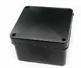 Cajetín De Paso Abs 10X10 Cm, Negro, Mf