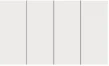 Interruptor Cuadruple, Linea Glass, Darlux Blanco