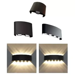Aplique De Pared 1X2 LED, Ojo De Dragón, Rectangular Bidireccional, 6500W - 3500W, Os
