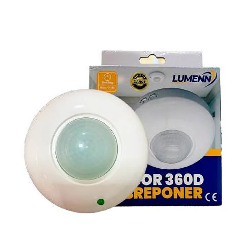 Sensor De Movimiento 360° Techo, Sobrepuesto, Blanco, Ba