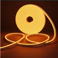 Cinta Neón 5M, 12VDC, Naranja, 5X11MM, IP65, 8W/M, Ba