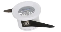 Foco LED Ojo De Dragón, 3W, 32MM, 3000K85-265V, Color Blanco, Material Plástico, Mf