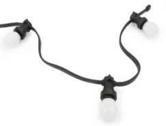 Guirnalda 10M, 12 Focos E27, Negro