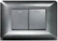 Interruptor Doble, Blanco, Dx Negro